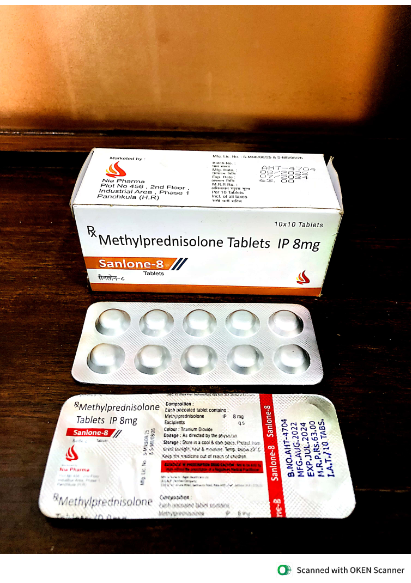 Methylprednisolone Tablets IP 8mg (Sanlone-8)
