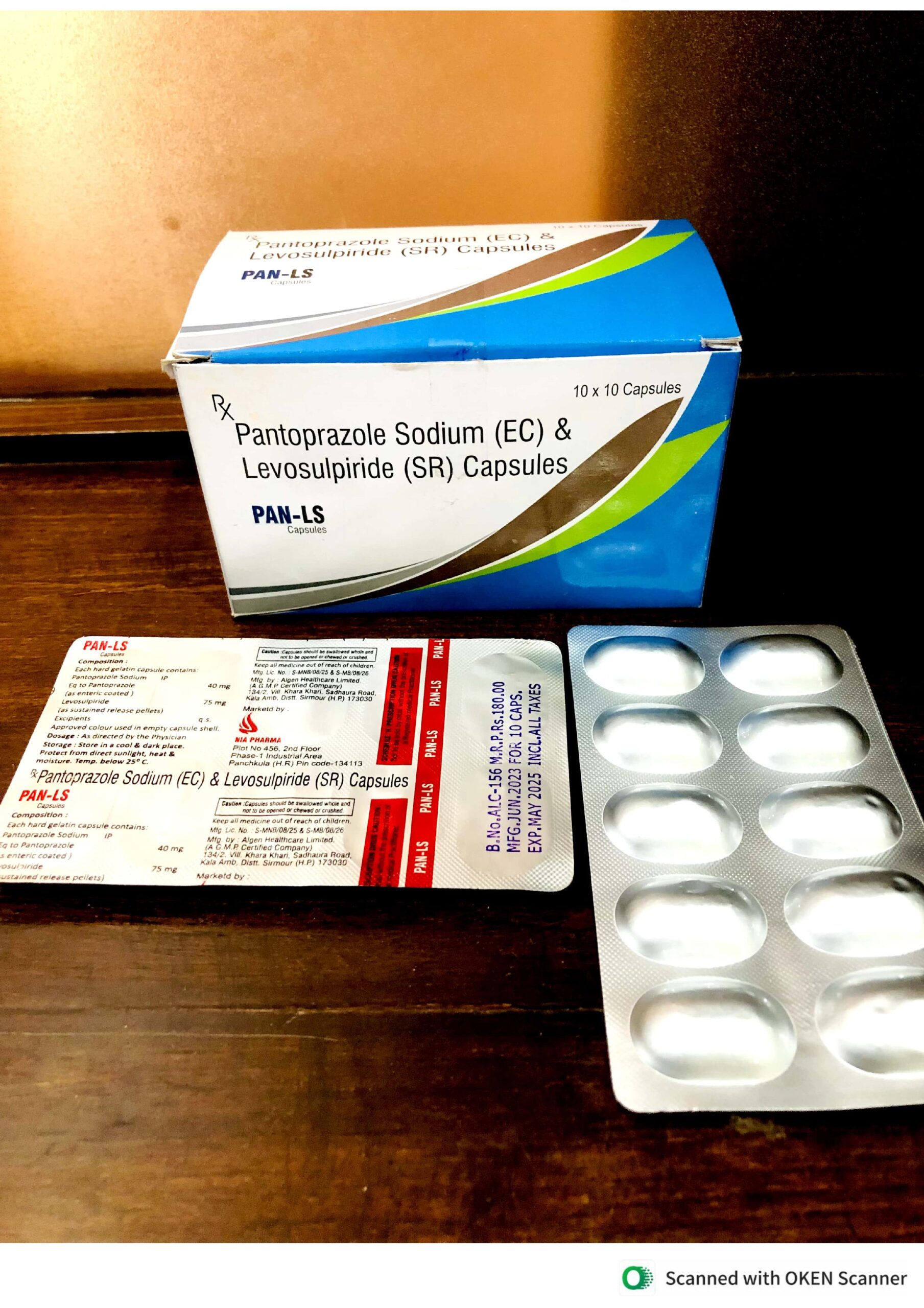 Pantoprazole Sodium (EC) & Levosulpiride (SR) Capsules (PAN-LS)